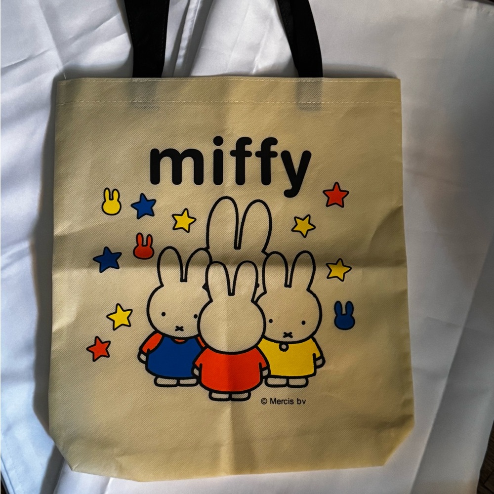 Miffy Canvas Tote Bag with Colorful Print